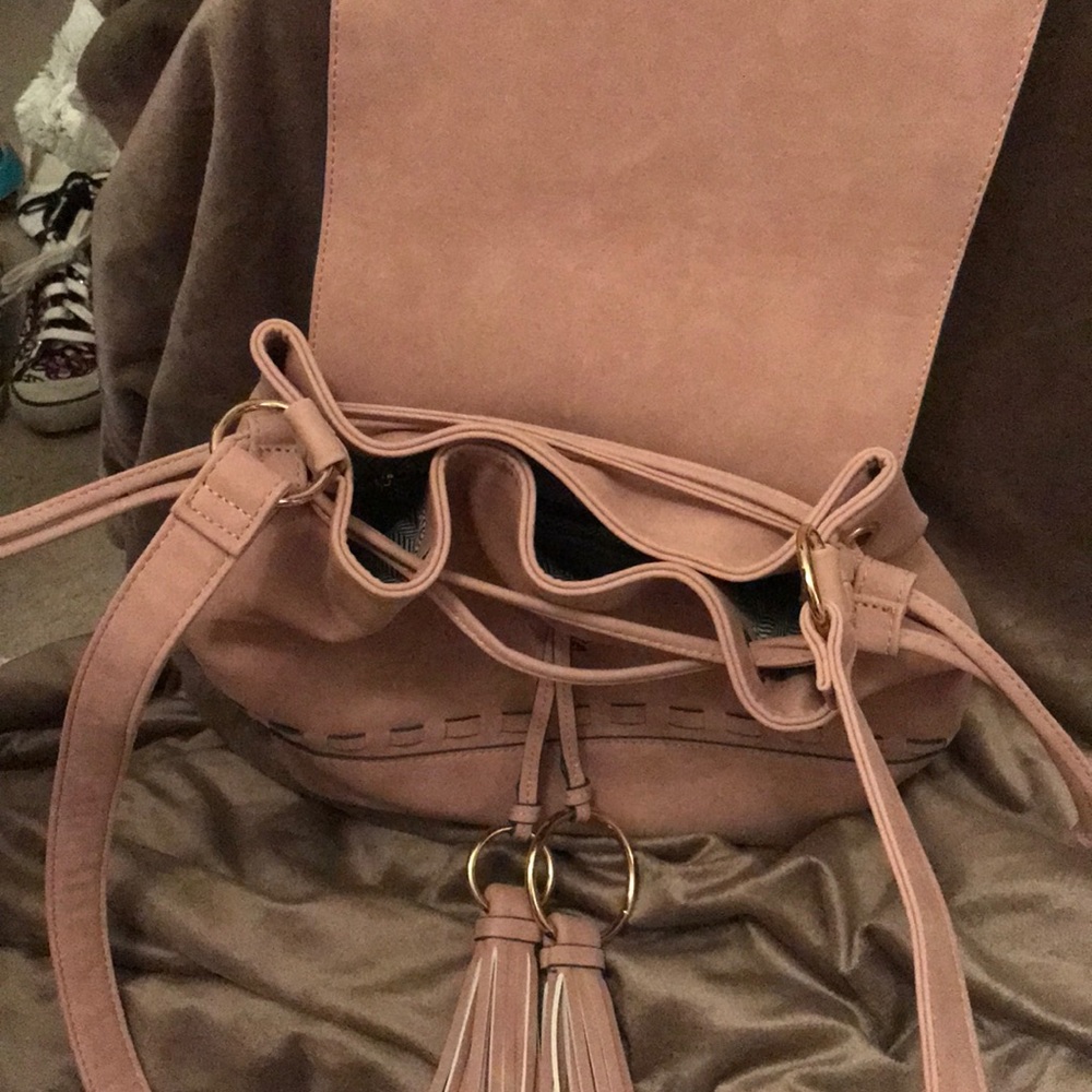 NWOT Pink Leather JustFab Purse - Picture 3 of 3